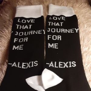 SCHITT'$ CREEK LOVE THAT JOURNEY FOR ME CREW SOCKS